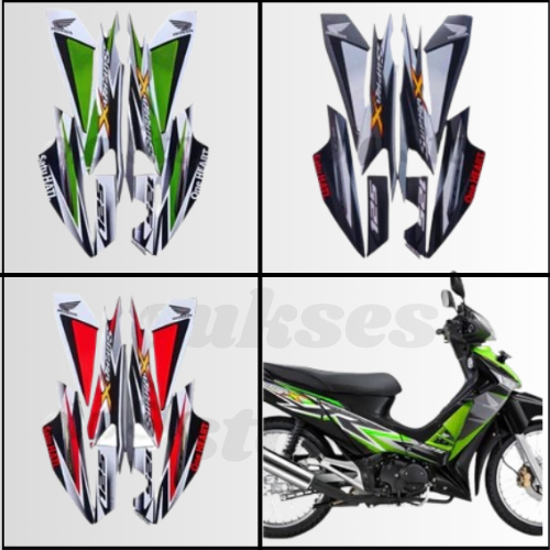 Striping Stiker Honda Supra X 125 D 2013 List Body Standart Motor Honda Supra X 125 D 2013
