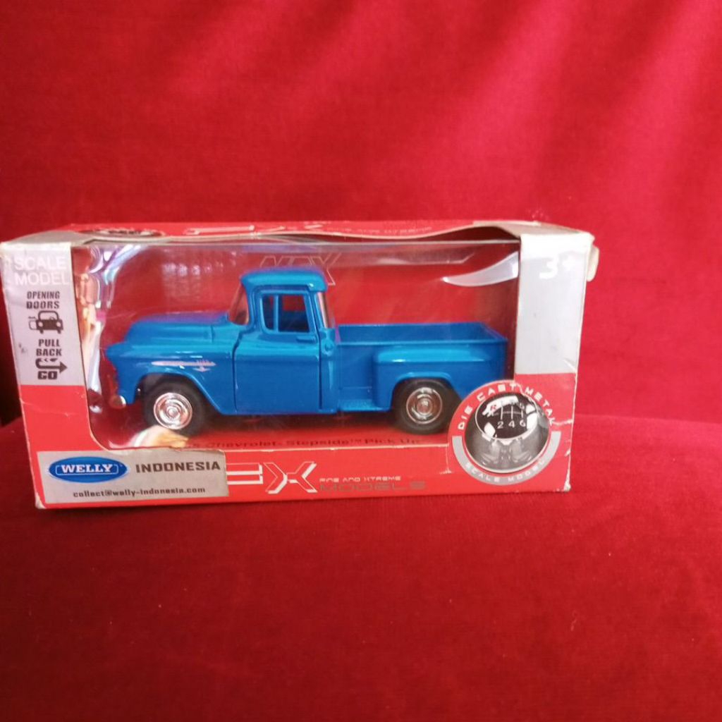 diecast miniatur mobil Chevrolet stepside pick up