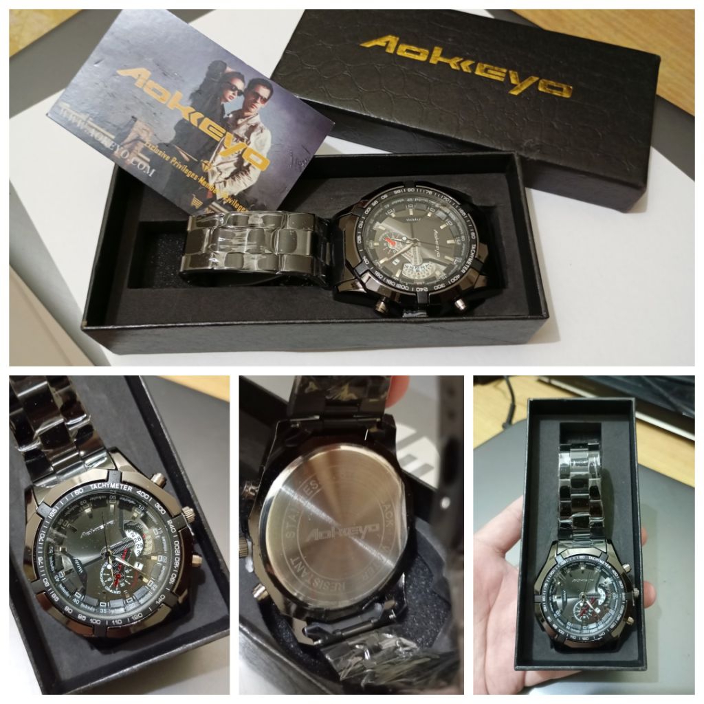 Jam Tangan Kalendar Aokeyo Rantai