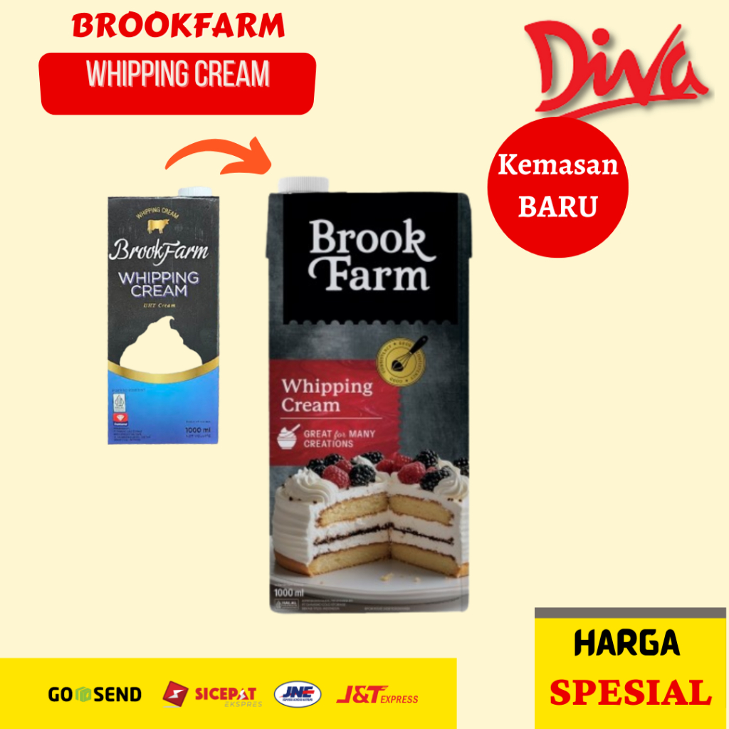 

[1000ml ] Brookfarm Whipping Cream / Whip cream