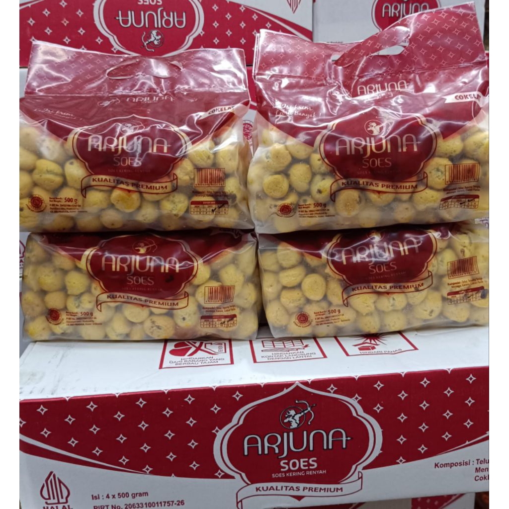

Soes Arjuna coklat lumer kemasan bag 500gr
