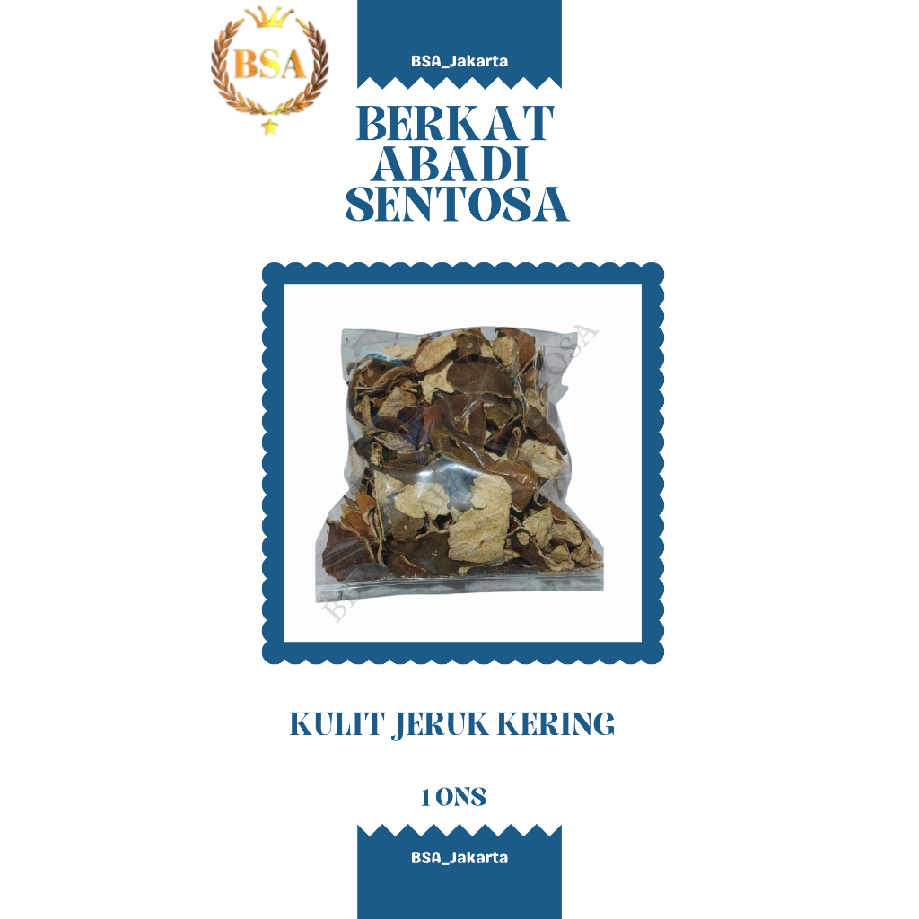 

KULIT JERUK KERING ( 1 ONS )