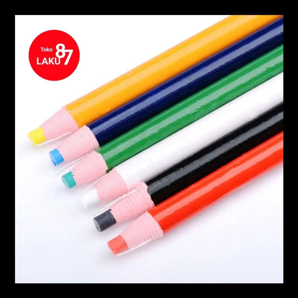 

Mixed Colour Kapur Jahit Pincil Warna / Taylor Pencil 6 pcs