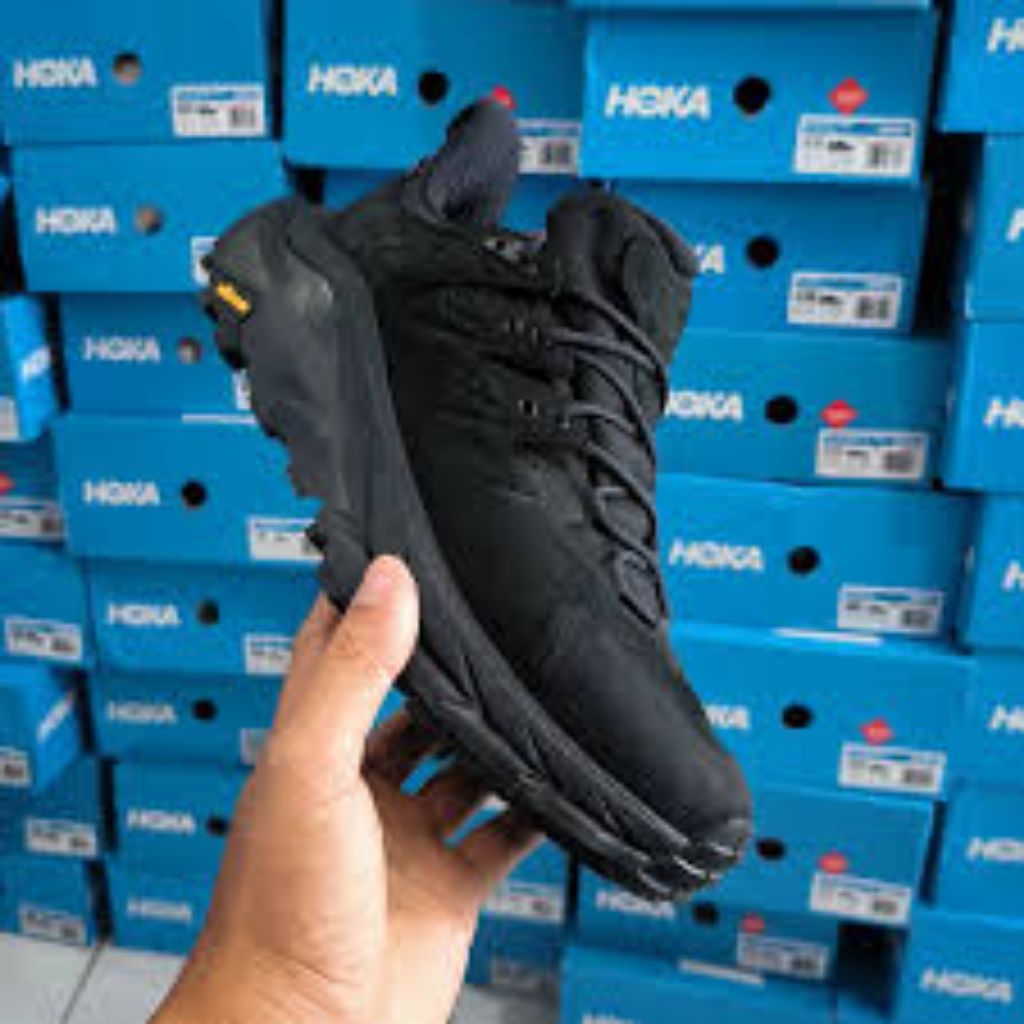 Sepatu Hoka One One Kaha 2 Low GTX Black
