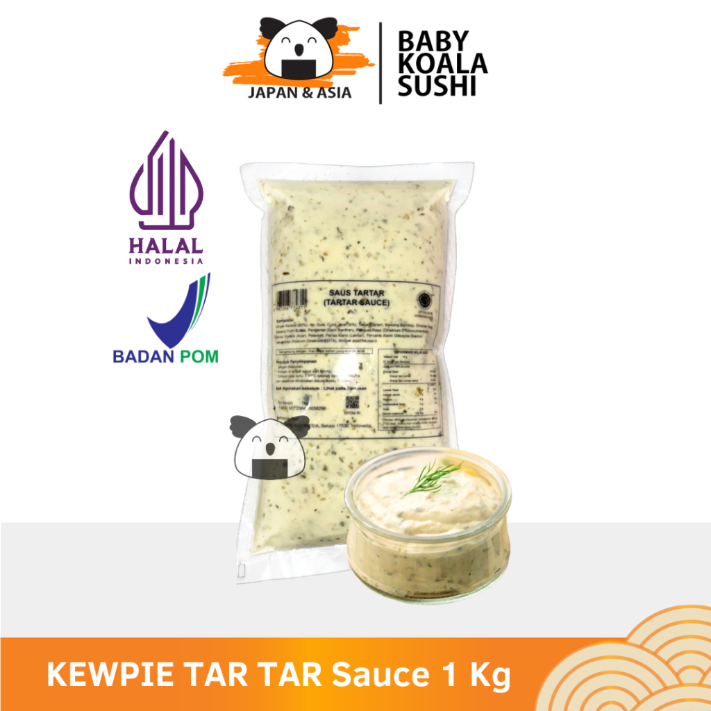 

KEWPIE TARTAR Mayo Cooking Sauce 1 Kg │ Saus Tar Tar Cocolan Saos Tar-tar