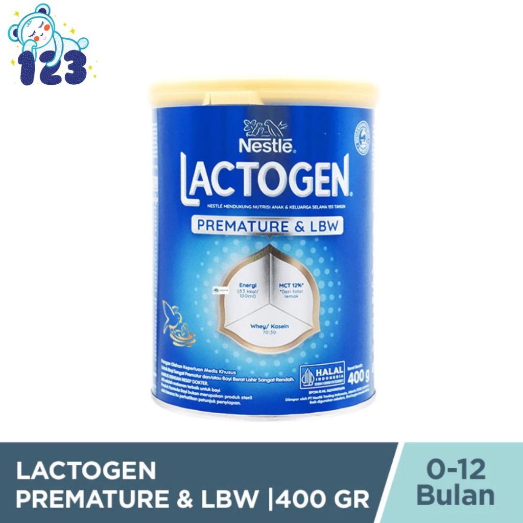 Lactogen Premature & LBW 400 Gr - Susu Khusus Bayi Prematur dan Berat Lahir Rendah - READY MANADO