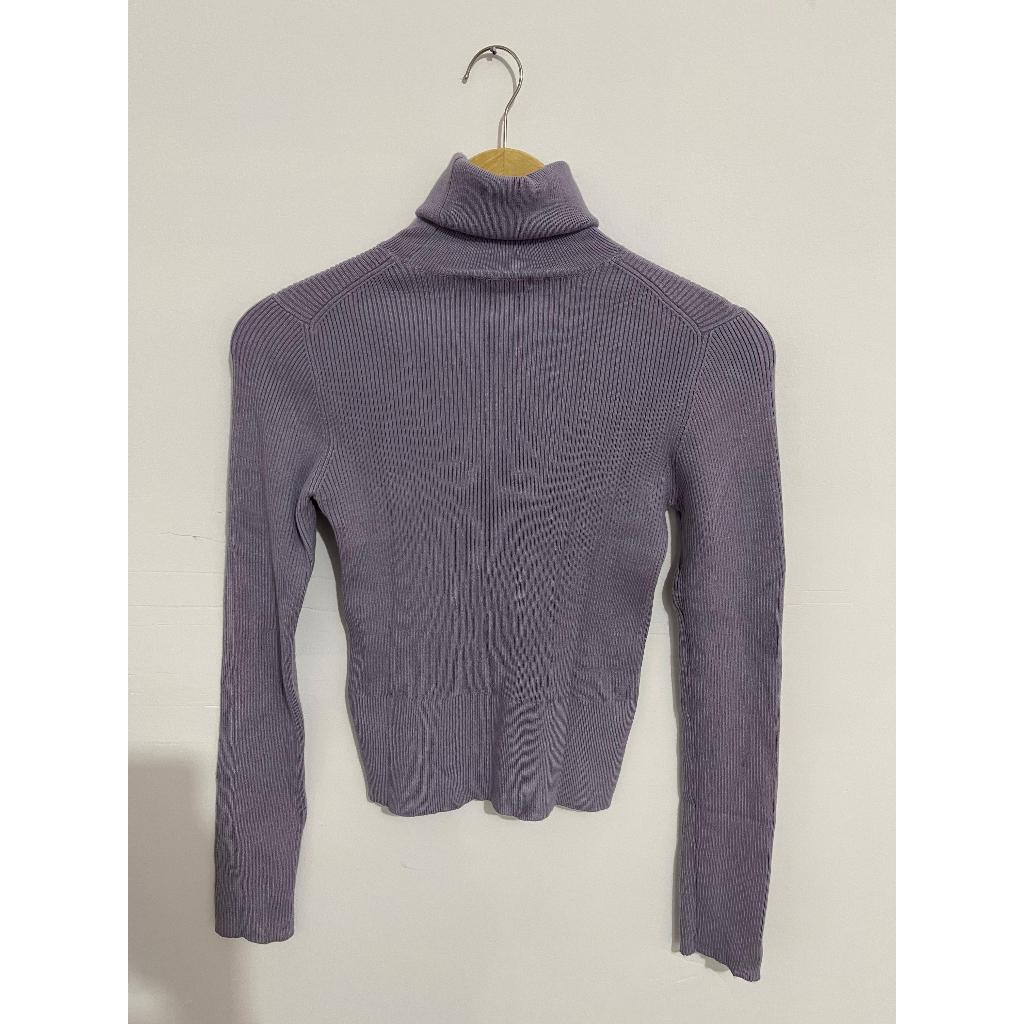 Sweater MNG Original Turtleneck Rajut Ungu - Second Branded