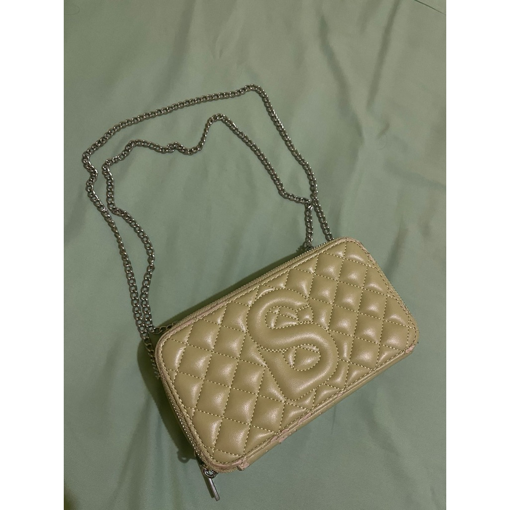 (TIDAK BISA NEGO) TAS buttonscraves yura bag lime PL PRELOVED