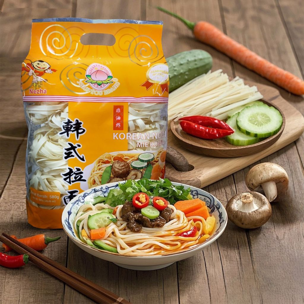 

XIAN TOU BRAND KOREAN NOODLES/ Mie Korea 580 gram (Bungkus oren) EXP 09/2026