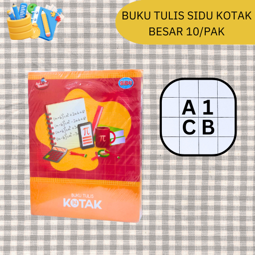 

Buku kotak besar SIDU belajar menulis/Buku TK Paud/perlengkapan belajar anak