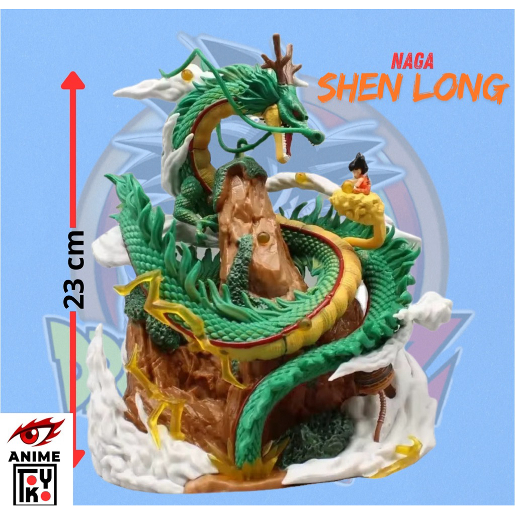action figure dragon ball naga shenlong diorama putih