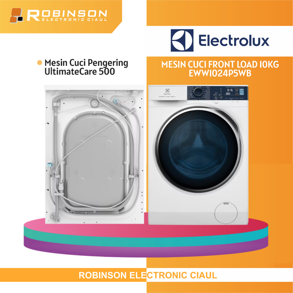 Mesin Cuci Pengering UltimateCare 500 Electrolux 10Kg EWW1024P5WB