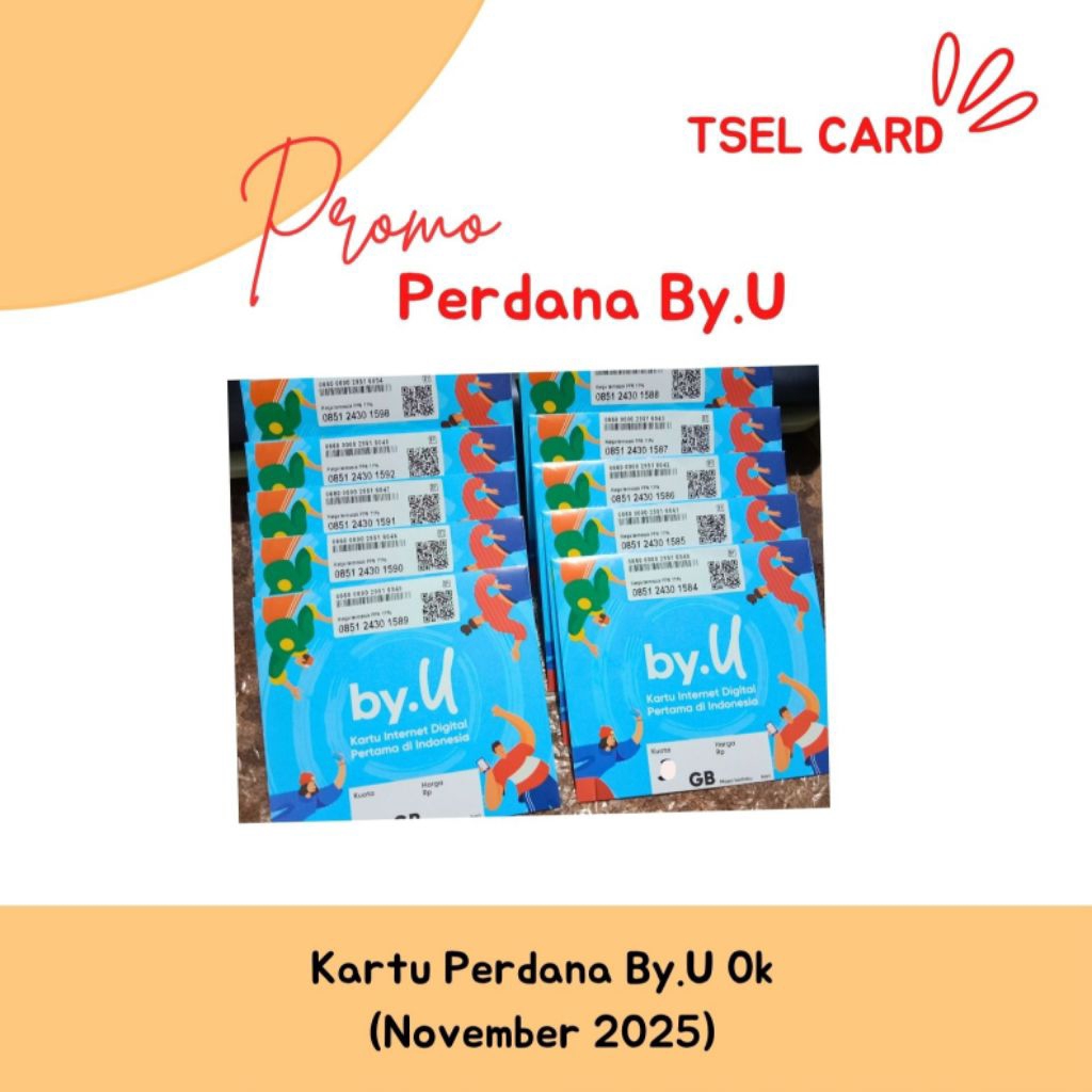Kartu Perdana Byu 0k (tanpa kuota) Inject data sebelum registrasi