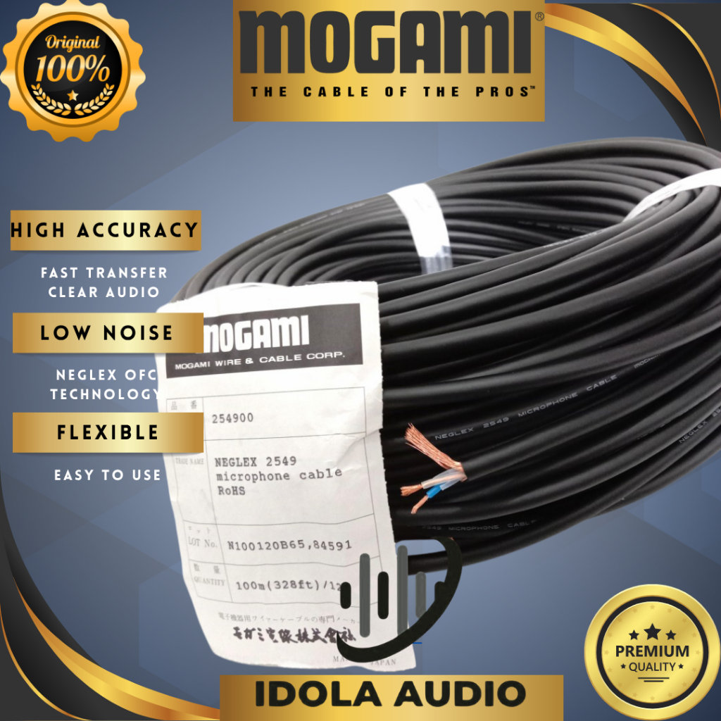 Original Mogami Cable Microphone 2552 / Kabel Mogami 2552 100 Meter