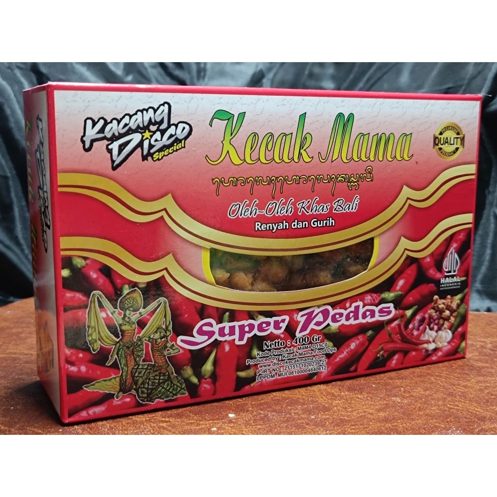 

Kacang Disco Super Pedas Kecak Mama 400gr