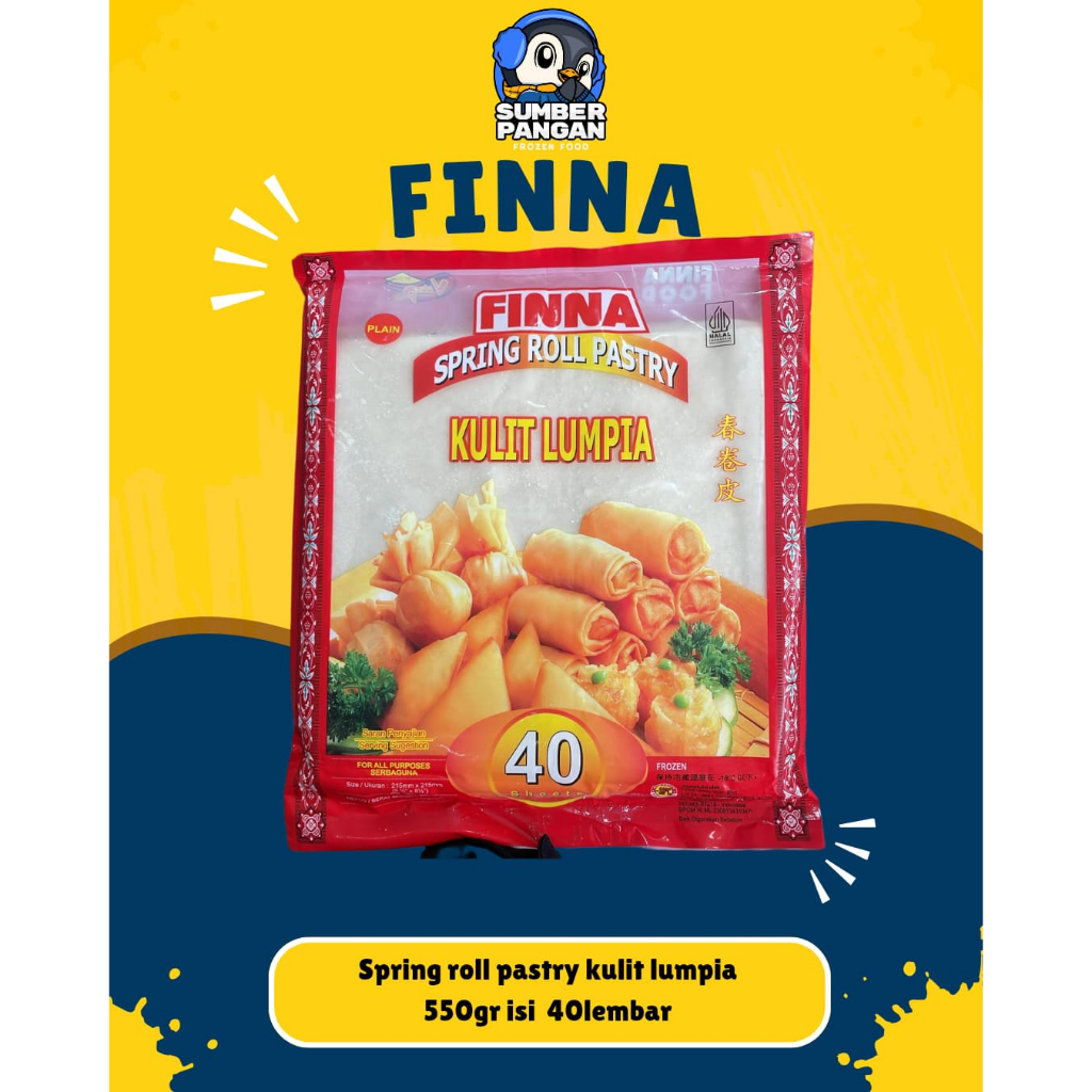 

Finna Kulit Lumpia Spring Roll Pastry 500gr 40 lembar