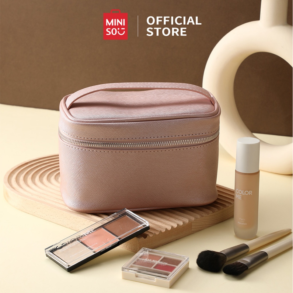 Miniso Pouch Make Up Cosmetic Pearlized / tas make up tas kosmetik