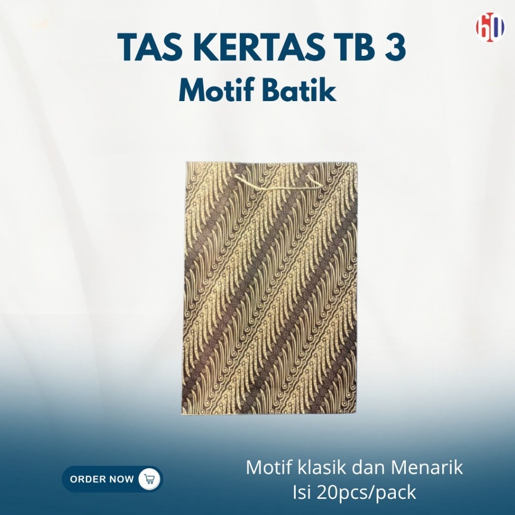 

Toko plastik 60- Tas Kertas Souvenir TB 3 - Polos & Batik / Goodie Bag / Kemasan Bingkisan.