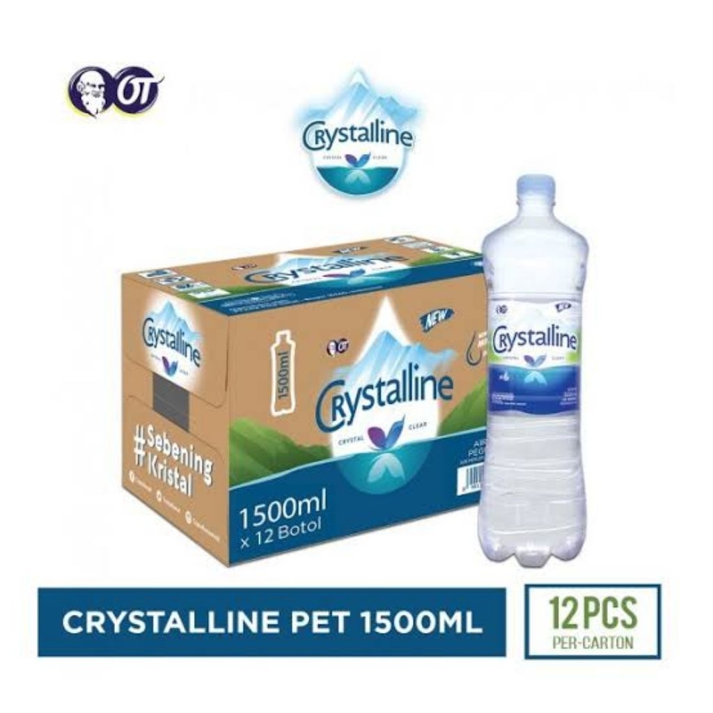 

Crystalin Air Minum Mineral 1.5 Liter 1 Dus isi 12 Botol
