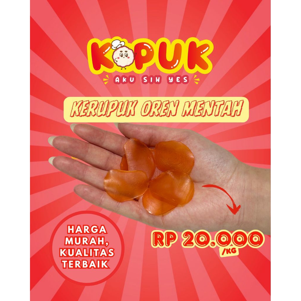 

[TERMURAH] Kerupuk Seblak Oren - 1 Kg