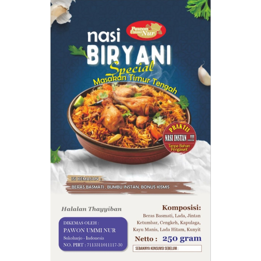 

Nasi Biryani Instan Pawon Ummi Nur