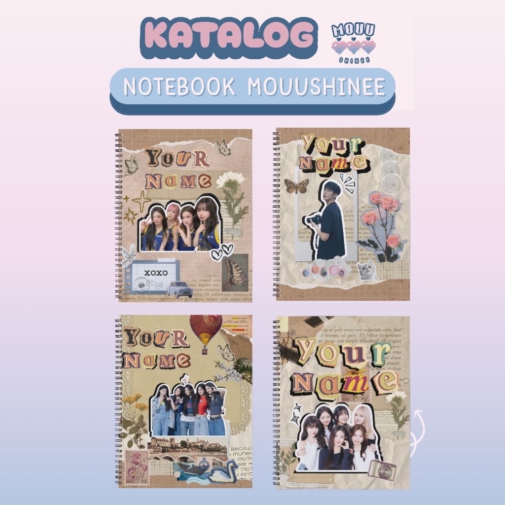

Notebook Custom Nama & Foto - Handmade Aesthetic | by mouushinee