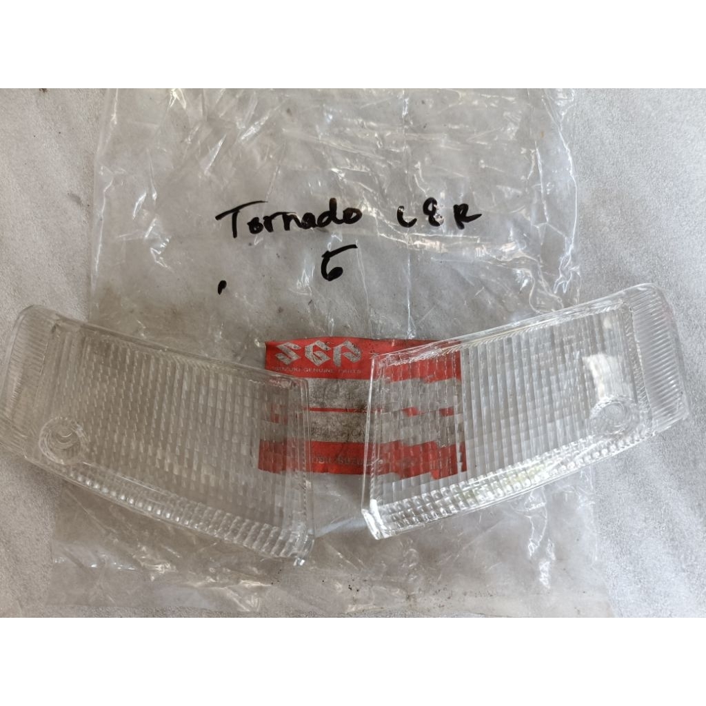 Mika sein depan satria lumba tornado bening original KGD kiri kanan