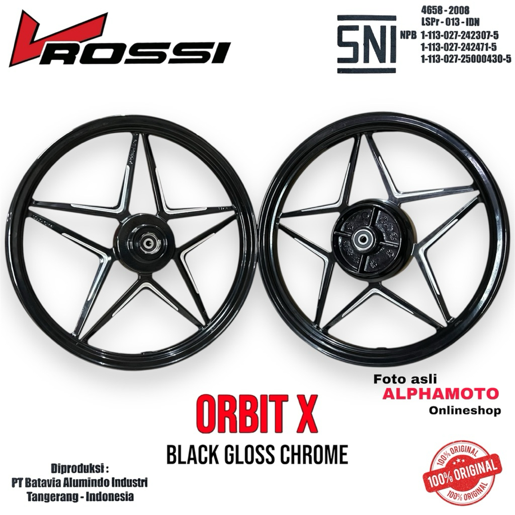 VELG RACING ROSSI ORBIT X JUPITER MX Z BURHAN Z1 VEGA NEW FIZR Tromol besar BINTANG FIVE STAR CNC