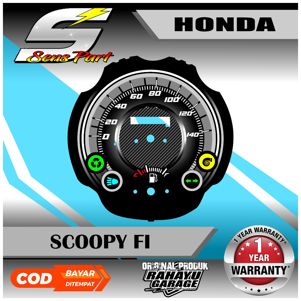 PAPAN SPEEDOMETER CUSTOM HONDA SCOOPY FI PANEL SPIDOMETER CUSTOM HONDA SCOOPY FI