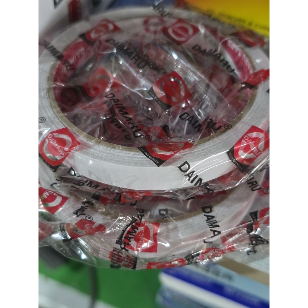 

DOUBLE TAPE DAIMARU 1/2 INCH DOUBLE TIP DAIMARU 1/2" 12MM Harga per pcs