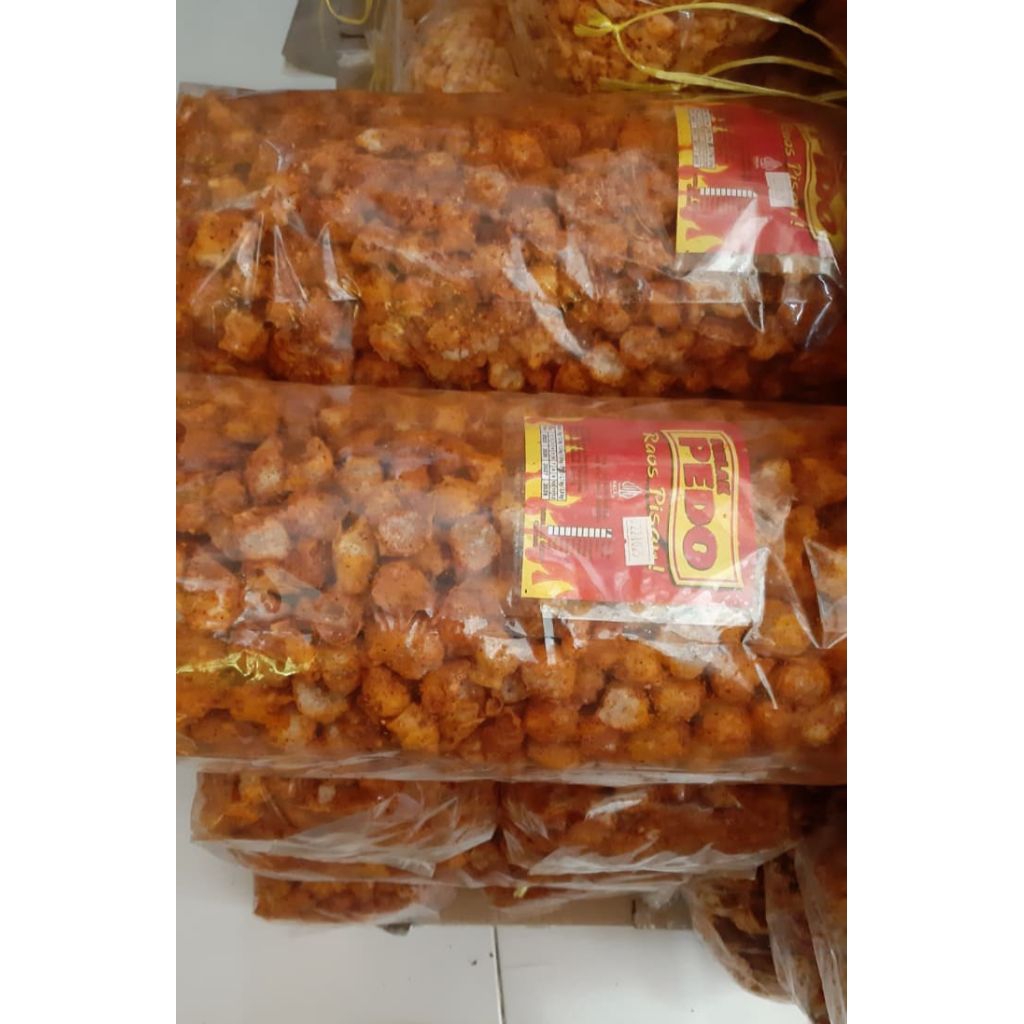 

250GR KERUPUK SIOMAY MINI KERING PEDAS / BATAGOR PEDAS