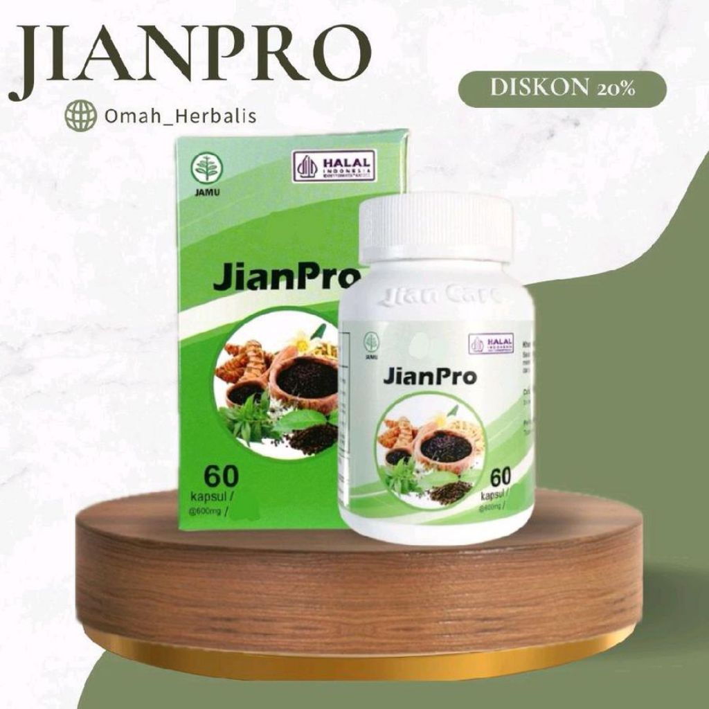 JIANPRO OBAT HERBAL ISI 60 CAPSUL ORIGINAL