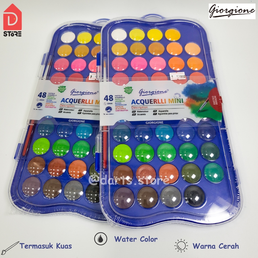 

Giorgione Cat Air Watercolor/Watercolor Paint Set Cat Padat/Watercolor 48