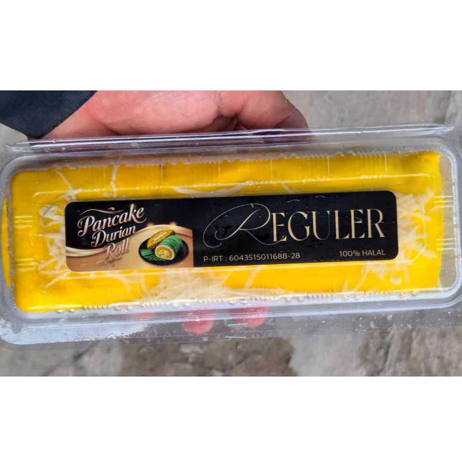 

Pancake Durian Roll Reguler - 270 Gram Frozen Halal / Pancake Durian Roll