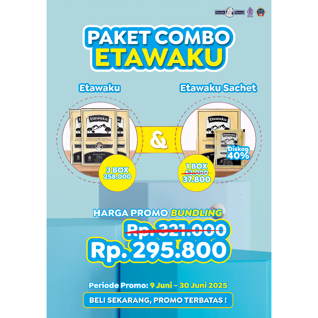 

PAKET BUNDLING ETAWAKU UNTUK PERNAFASAN (3 Box 200 Gr & 1 Box Etawaku Sachet)