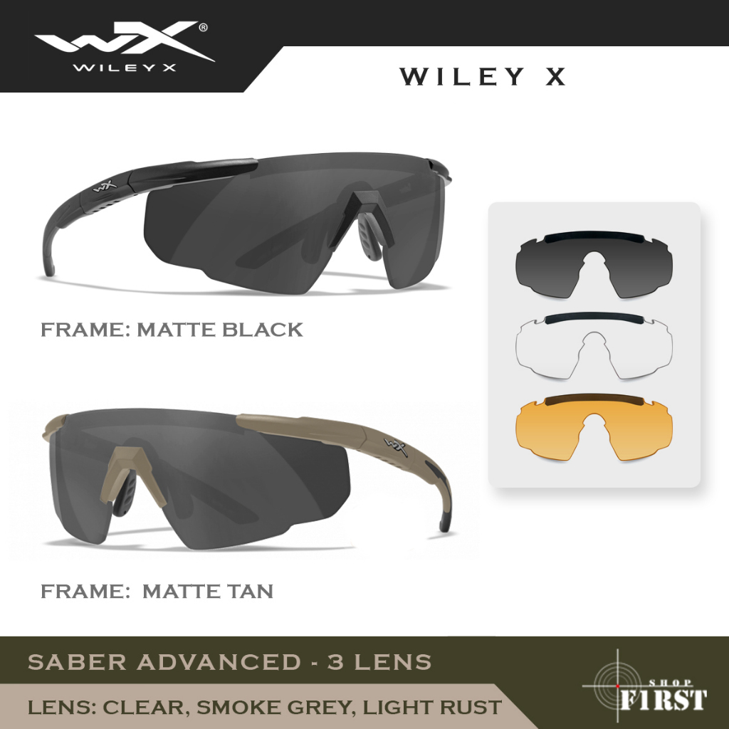 Kacamata WILEY X Saber Advanced - 3 Lens