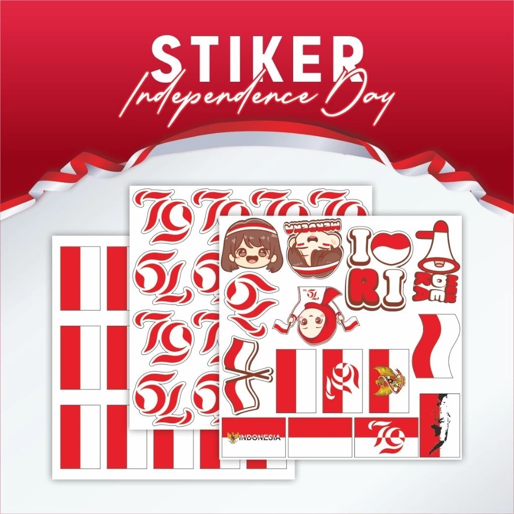 

STIKER PIPI SPESIAL KEMERDEKAAN INDONESIA - STIKER MERAH PUTIH INDEPENDENCE DAY TERBARU