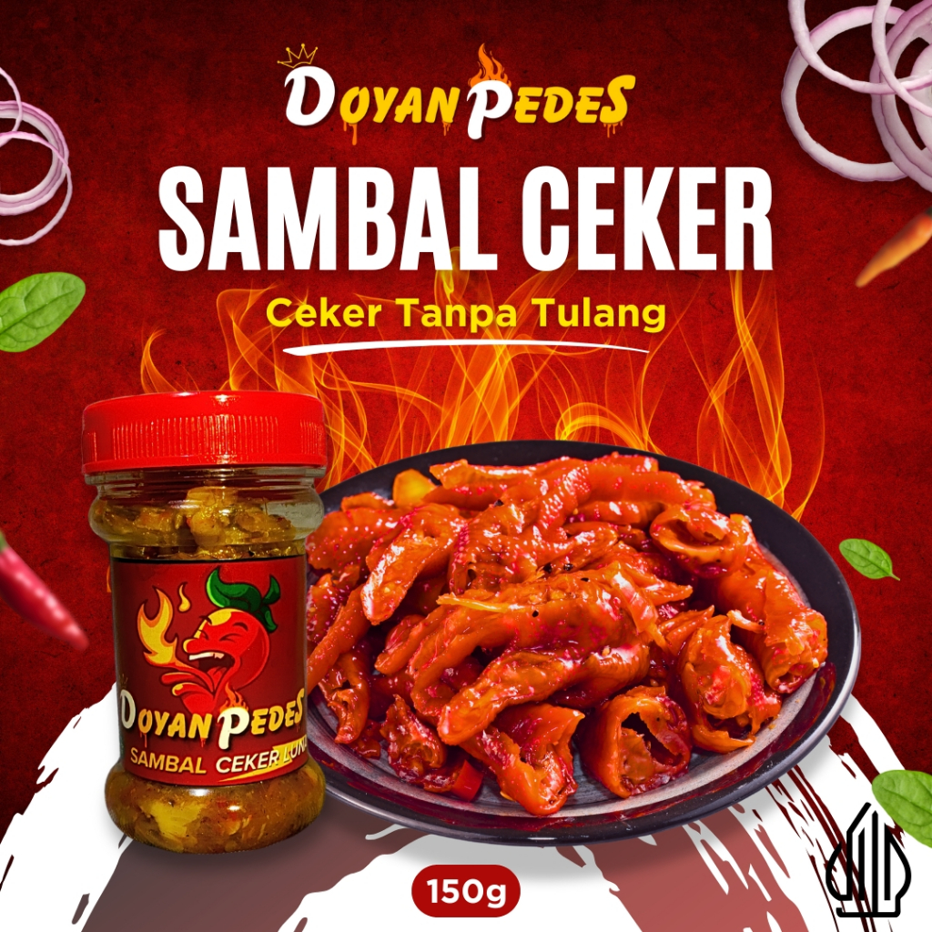 

SAMBAL CEKER Doyan Pedes / Sambal Instan / Sambal Pedas / Ceker Pedas