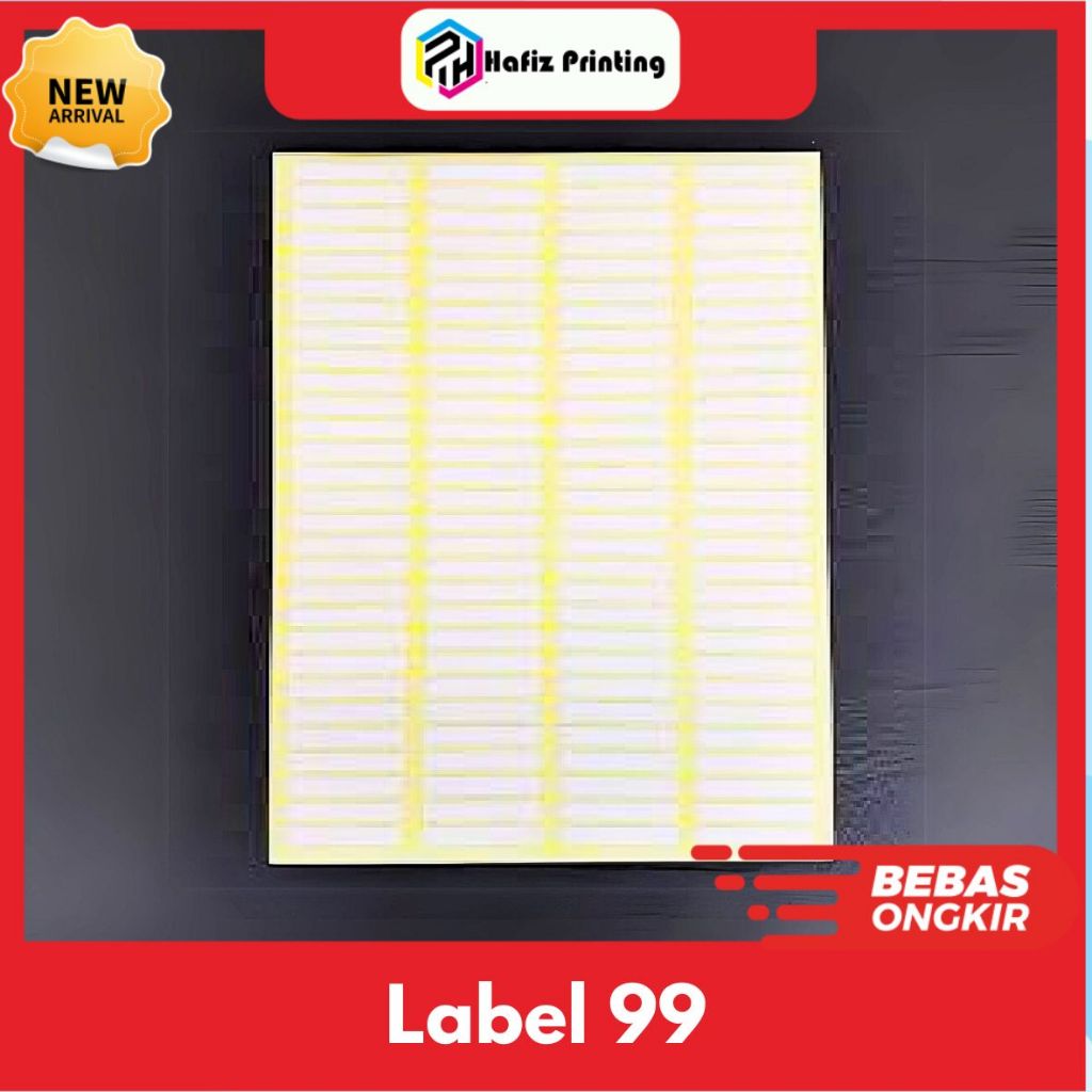 Label Stiker / Label Kertas no 99