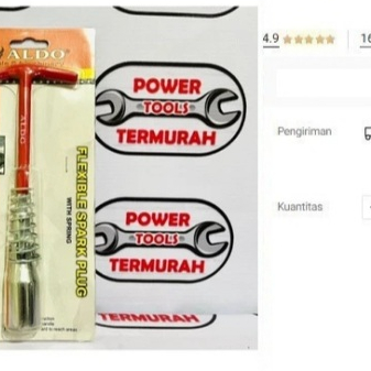 

KUNCI BUSI FLEXSIBLE "ALDO" 2 IN 1 || SPARK FLUG WRENCH 16/21MM