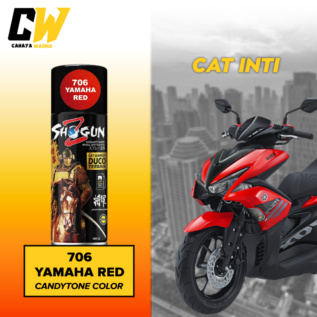 Cat Pilox Merah Red Candy Tone Shogun Z Paint Yamaha Red 706