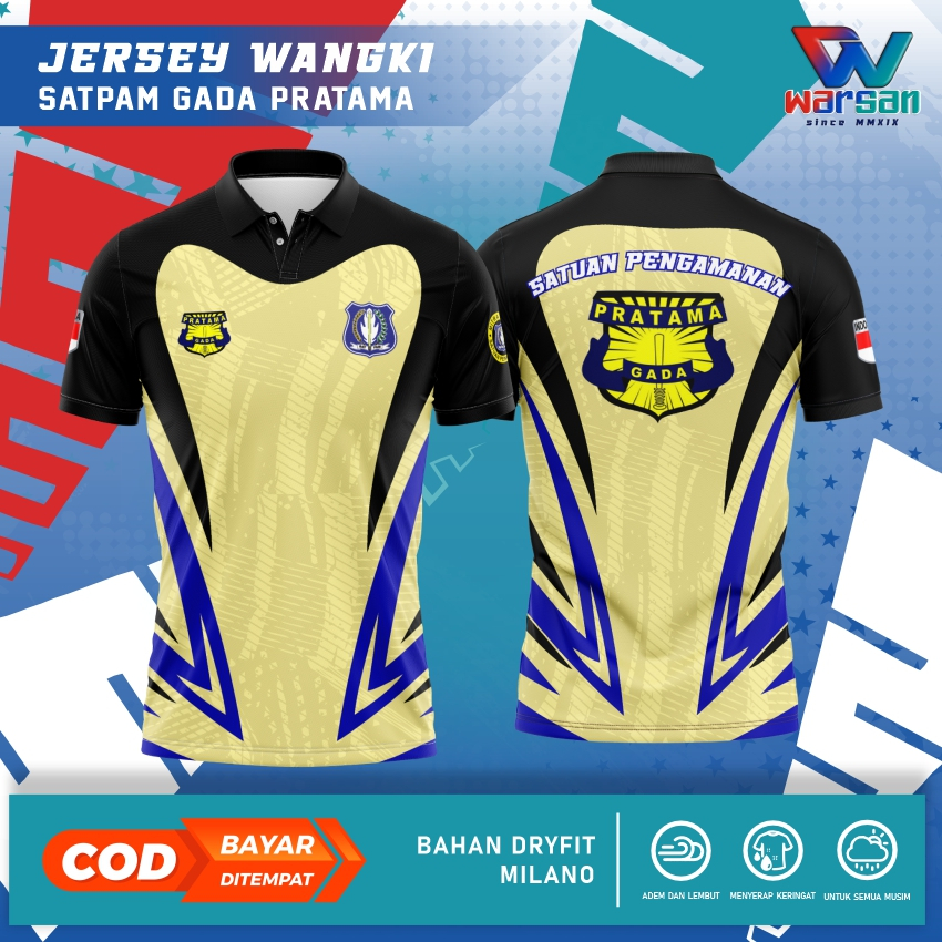 JERSEY WANGKI SATPAM GADA PRATAMA / KAOS POLO SATPAM GADA PRATAMA / JERSEY KERAH GADA PRATAMA
