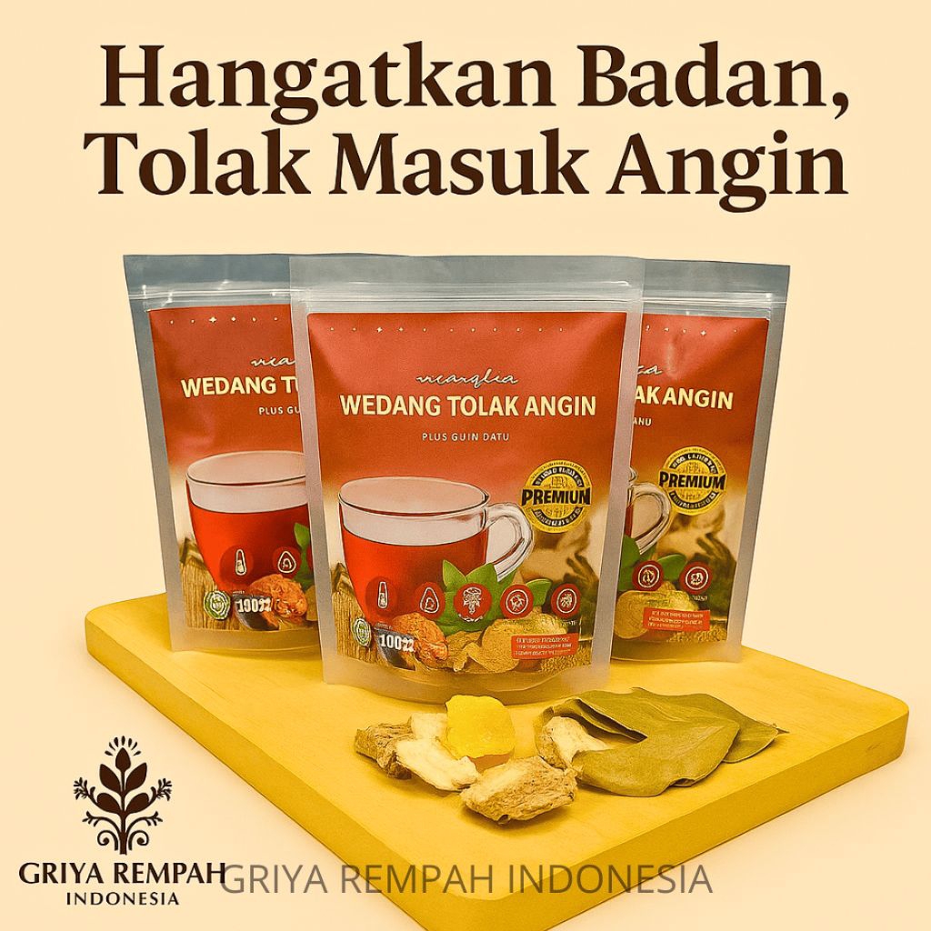 

WEDANG TOLAK ANGIN Asli Premium Plus Gula Batu Minuman Teh Ramuan Rempah Herbal Hangat Tradisional