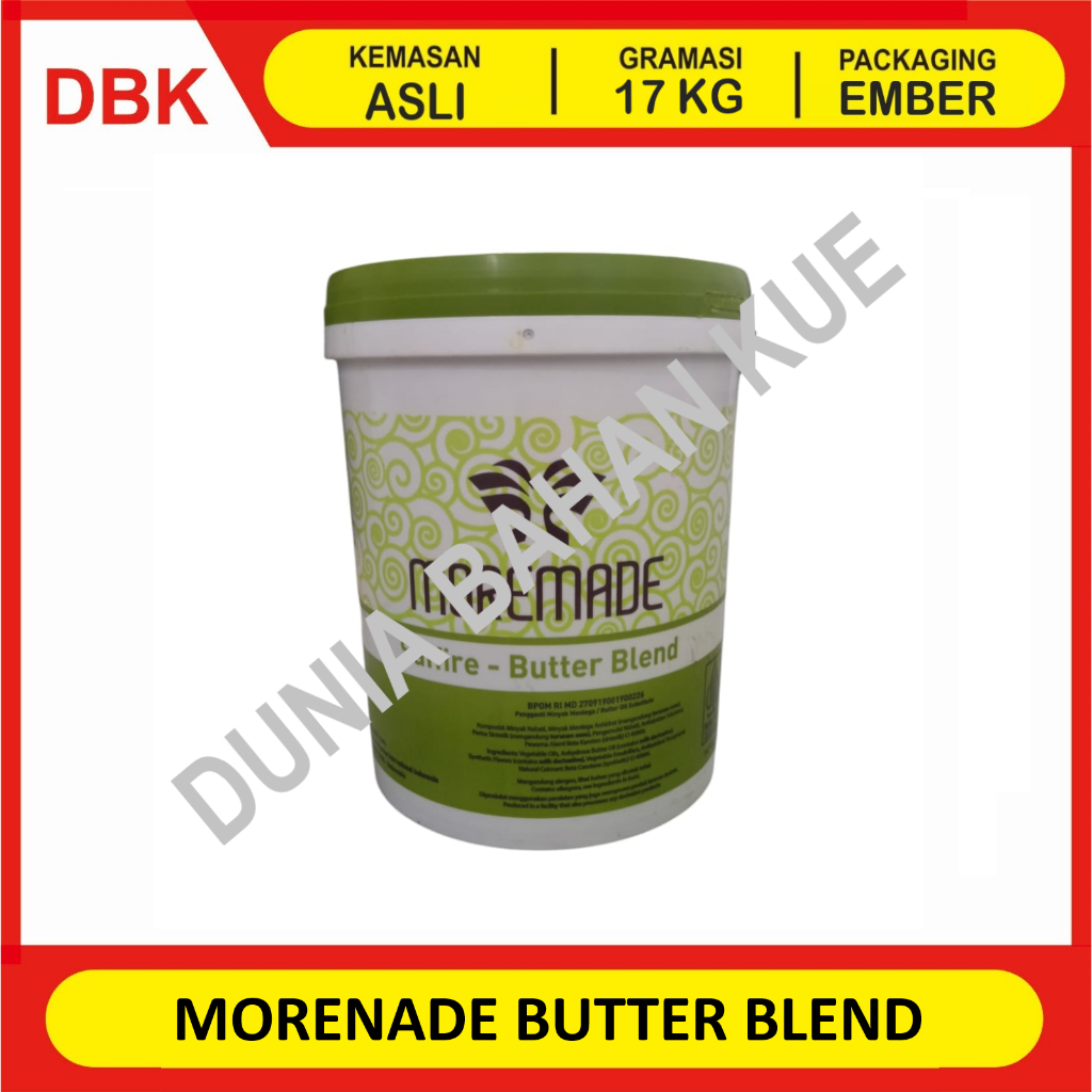 

MOREMADE BUTTER BLEND / BUTTER BLENDING - KEMASAN ASLI 17KG