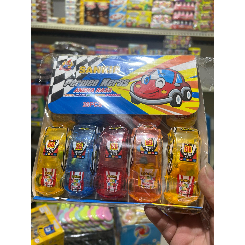 

SANKIE |permen keras | MAINAN PERMEN MOBIL SEDAN ANAK ANAK ISI 20pcs