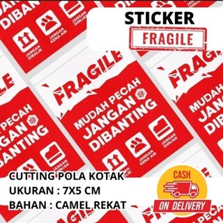 

36 PCS - STIKER FRAGILE