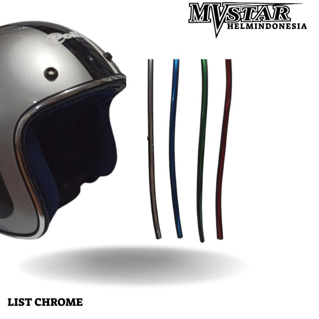 List Karet Helm 96 cm list chrome list universal List helm bogo/ List karet Helm/ List Chrome Helm