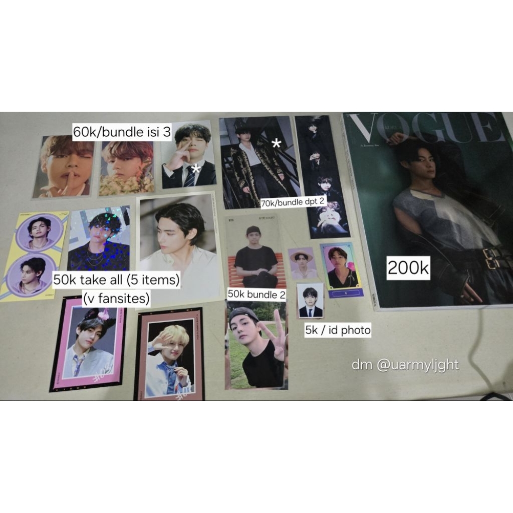 BTS V Taehyung PC MPC ID Photo Vogue