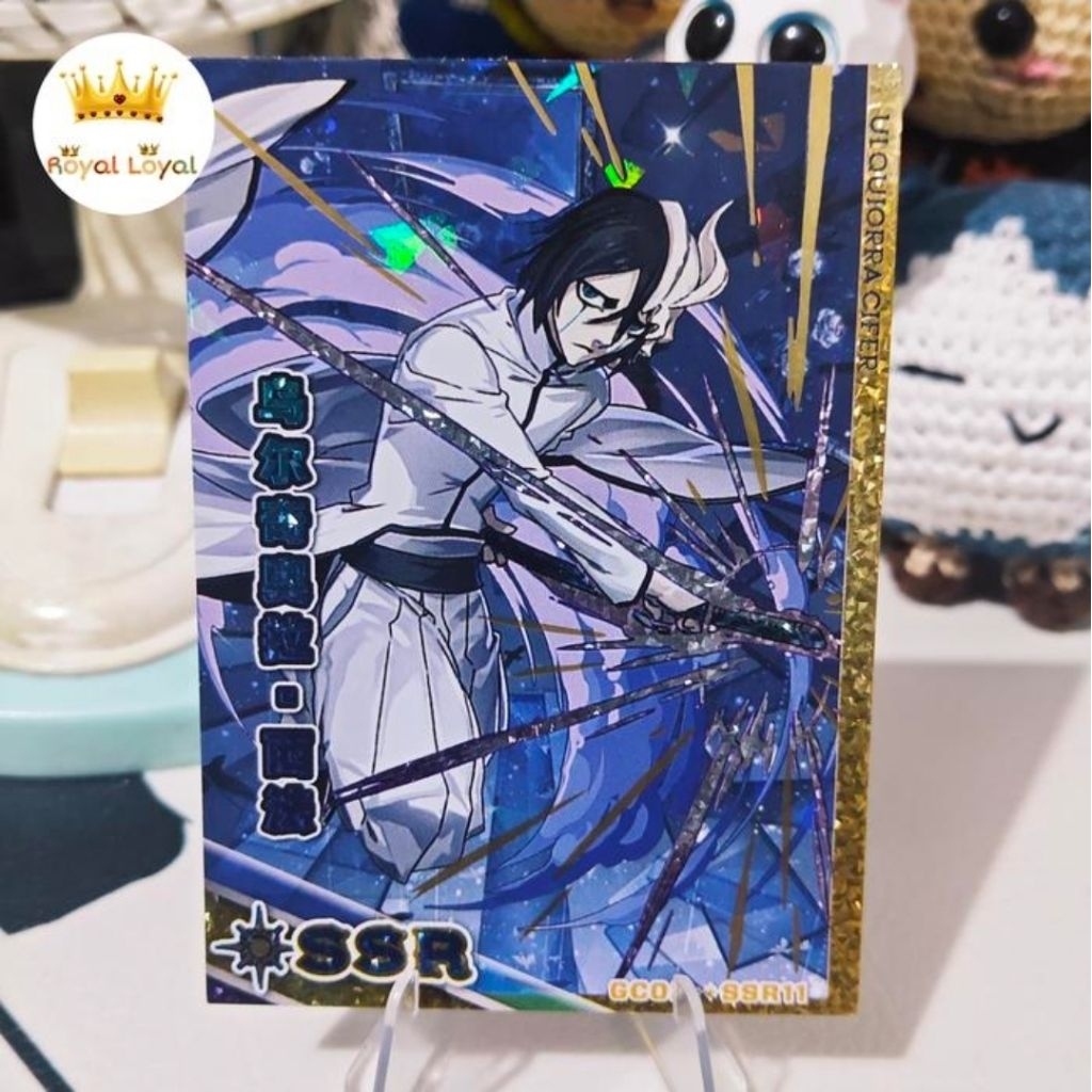 Uiquiorra Cifer Kartu BLEACH CCG Goddess God Card Atlas Of God SSR+ Diamond Tebal Collection Card - 