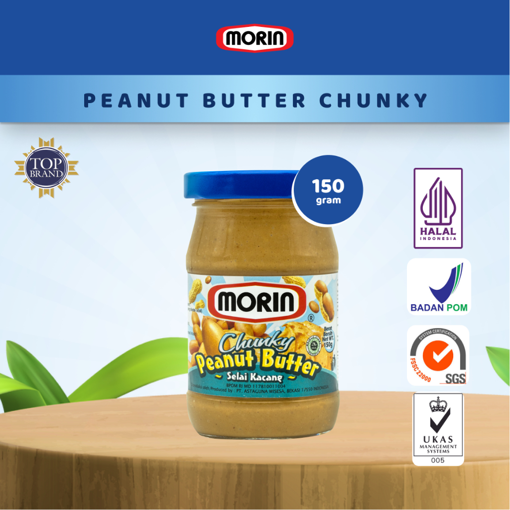 

Morin Peanut Butter Chunky 150 Gr - Selai Kacang